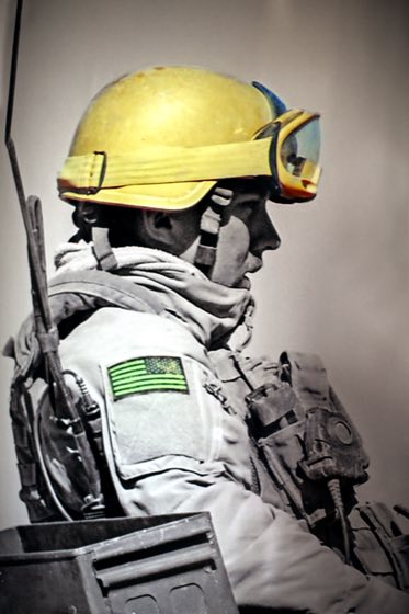 Sgt. Kiernan Wimmer in military gear, the program's namesake