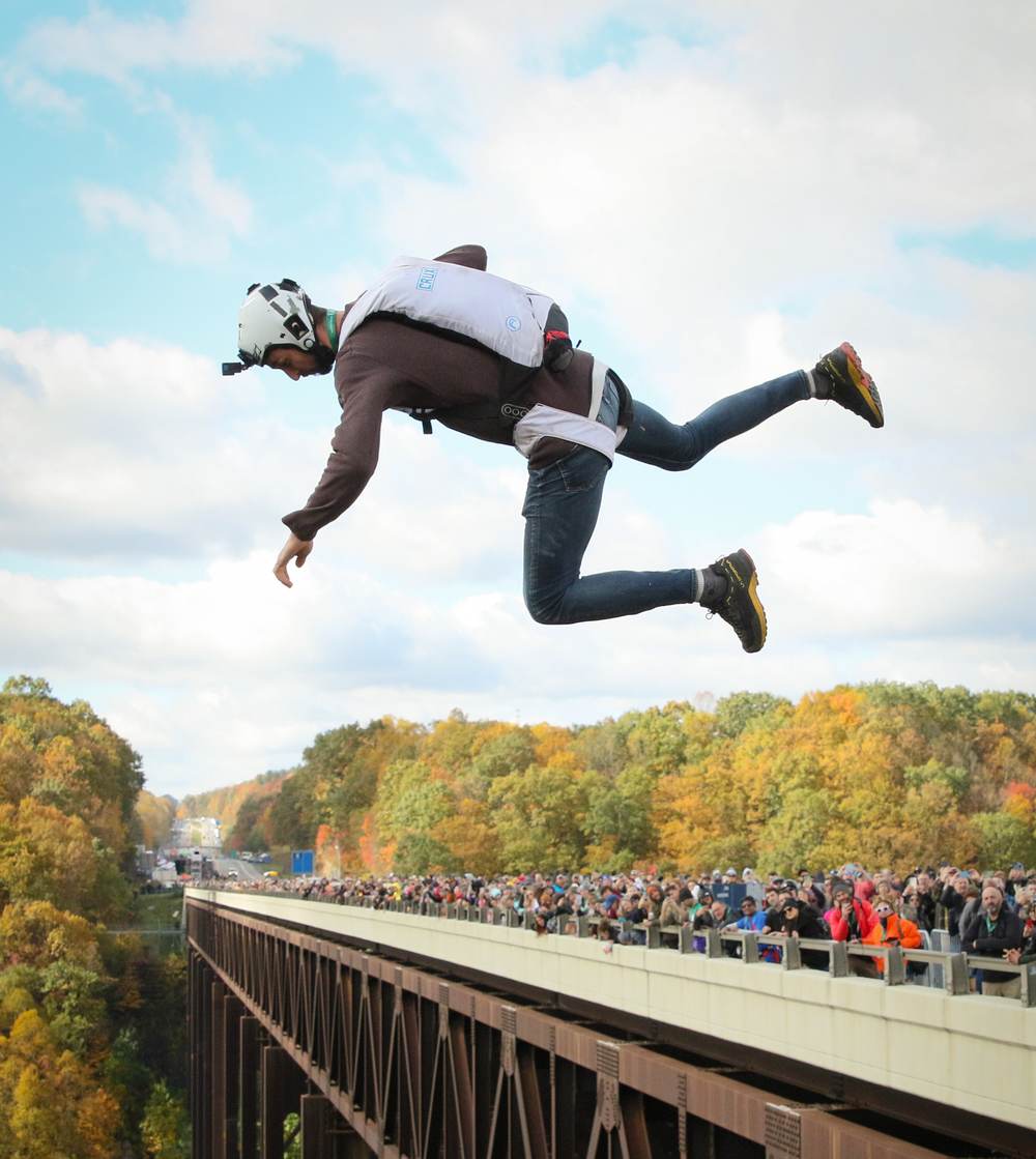 The New River Gorge Bridge on Bridge Day